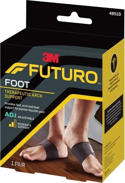FUTURO Therapeutic Arch Support, Adjustable Plantar Fasciitis Foot Support - 1 Pair - Image 2