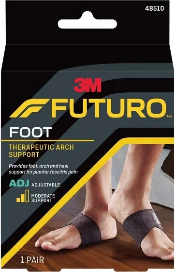 FUTURO Therapeutic Arch Support, Adjustable Plantar Fasciitis Foot Support - 1 Pair