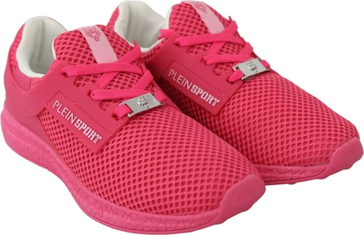 Fuxia Beetroot Polyester Runner Becky Sneakers Women's Shoes