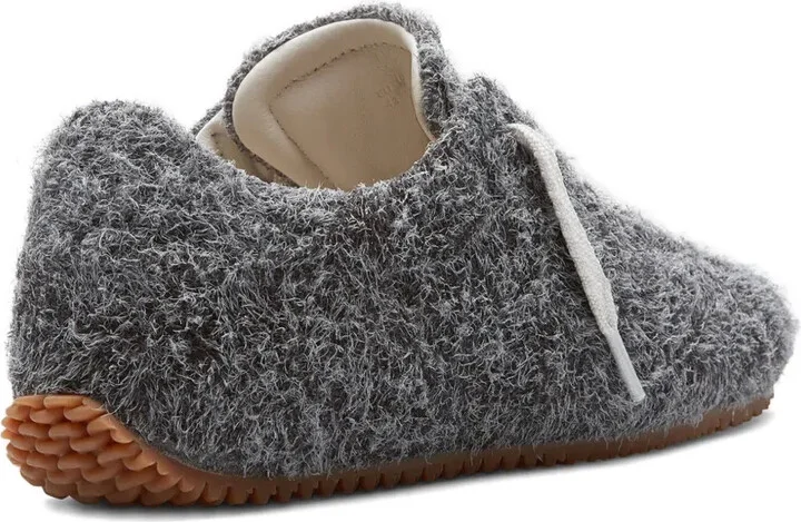 Fuzzy Lace-Up Sneakers - Image 3