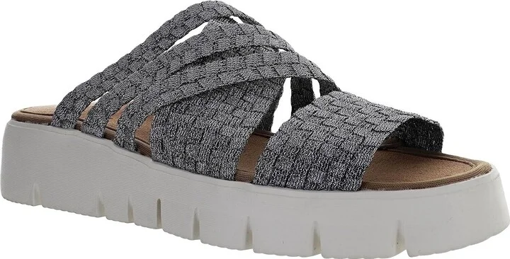 FX Kate Sandal Women's US 10 Gray Memory Foam Platform Slide KHD379