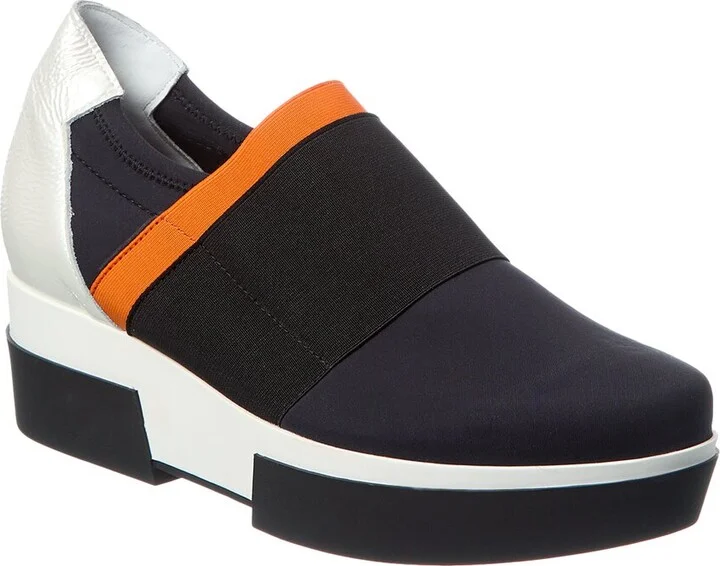 Fyleas Neoprene & Leather Wedge Sneaker