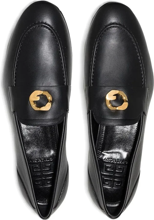 G Chain leather loafers - Image 2