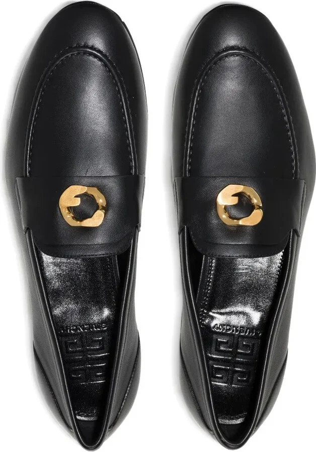 G Chain leather loafers - Image 3