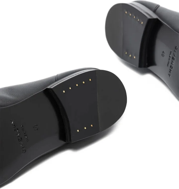 G Chain leather loafers - Image 4