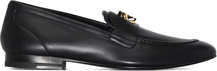 G Chain leather loafers