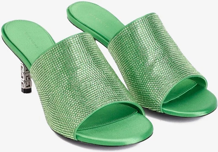 G Cube 70 Studded Satin Mules - Image 2