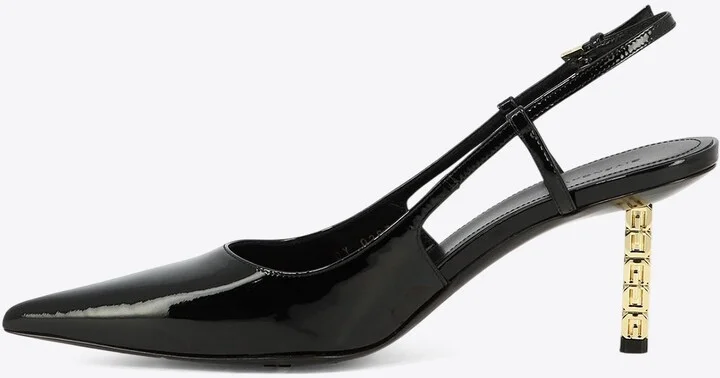 G Cube 80 Patent Leather Slingback Pumps - Image 2