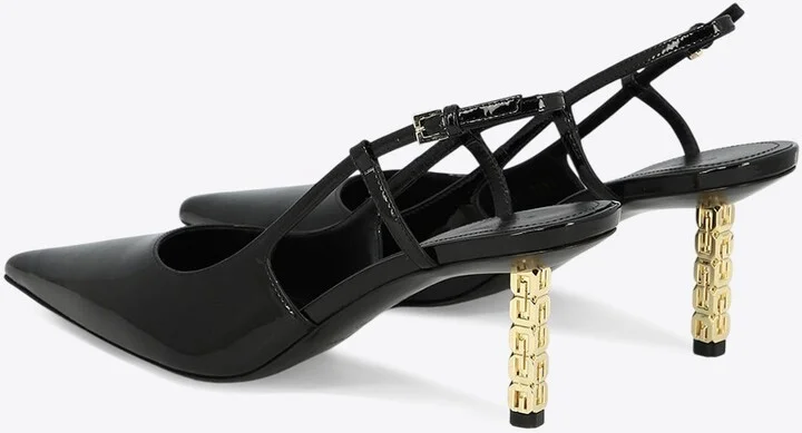 G Cube 80 Patent Leather Slingback Pumps - Image 3