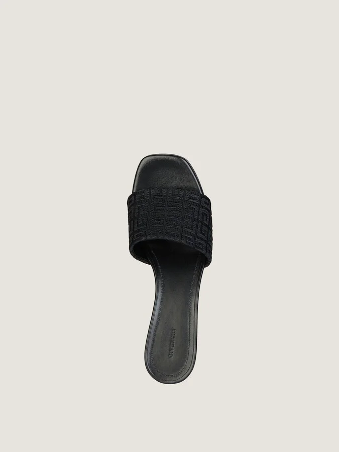 G Cube heeled mules in 4G canvas - Image 5
