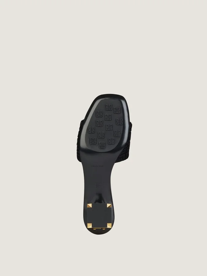 G Cube heeled mules in 4G canvas - Image 6