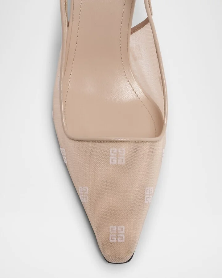 G Cube Mesh Slingback Pumps - Image 5