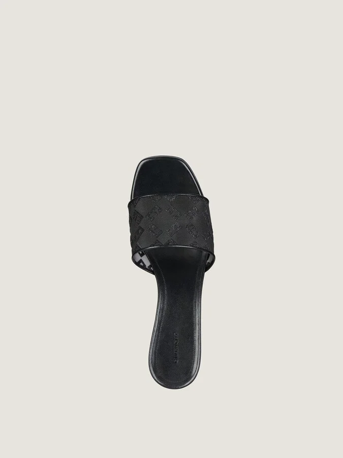 G Cube mules in monogram 72 mesh with lurex - Image 4