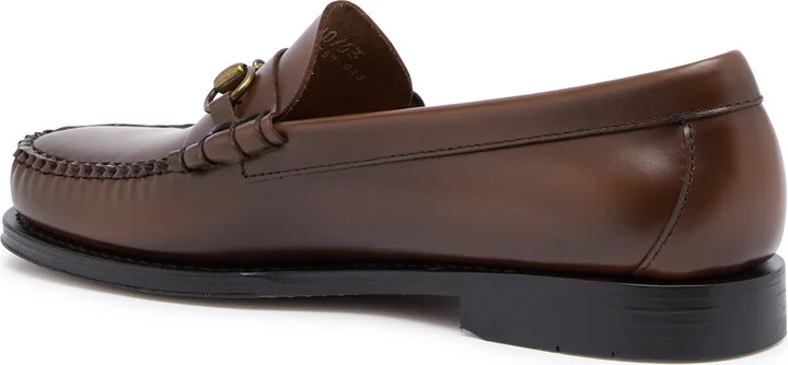 G.H Bass & CO Weejuns Lincoln Moc Glossed Leather Loafers - Image 2