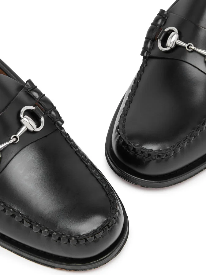 G.H Bass & CO Weejuns Lincoln Moc Glossed Leather Loafers - Image 3