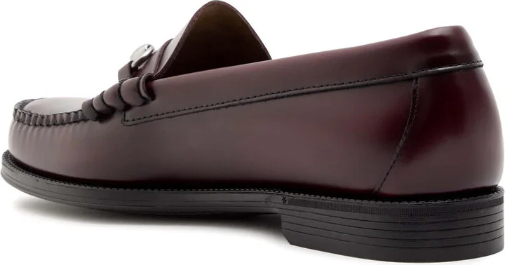 G.H Bass & CO Weejuns Lincoln Moc Glossed Leather Loafers - Image 2