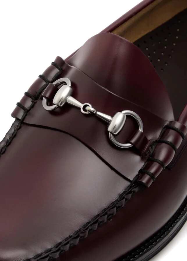 G.H Bass & CO Weejuns Lincoln Moc Glossed Leather Loafers - Image 4