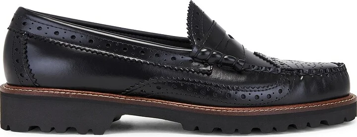 G.H.BASS Larson Wingtip Lug in Black