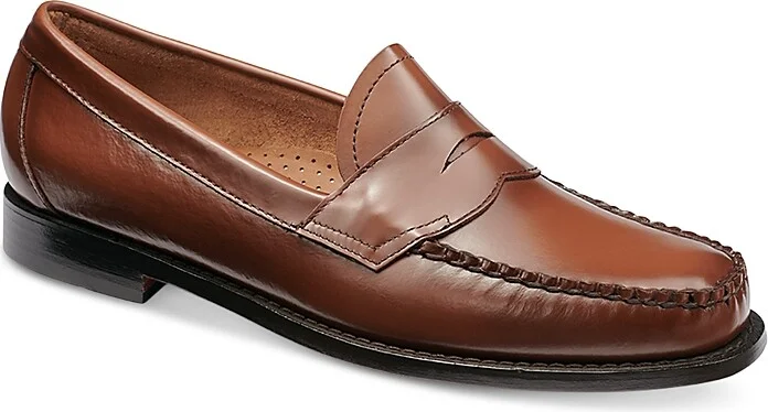 G. h.bass Men's Logan Slip On Weejun Penny Loafers - Wide