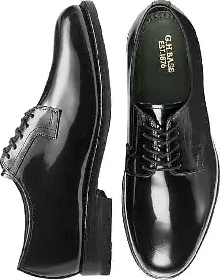 G.H.BASS Men's Monogram Blucher Derby Oxfords Formal Black