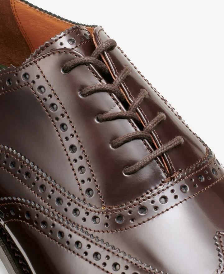 G.h.bass Men's Monogram Double Brogue Wingtip Derby Dress Shoes - Image 6