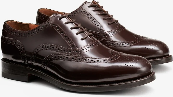 G.h.bass Men's Monogram Double Brogue Wingtip Derby Dress Shoes