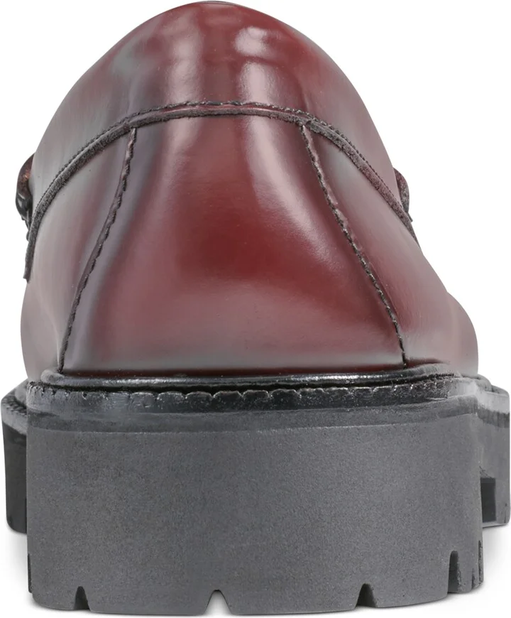 G.h.bass Womens Whitney Super Lug Weejuns Loafer - Black / white - Image 10