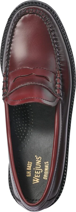 G.h.bass Womens Whitney Super Lug Weejuns Loafer - Black / white - Image 11