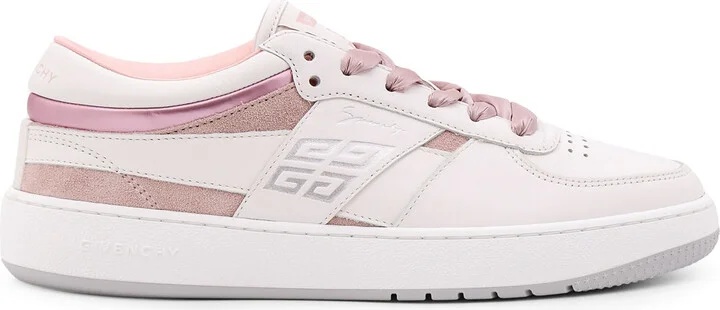 G Move Leather And Suede Sneakers With Givenchy Engraving