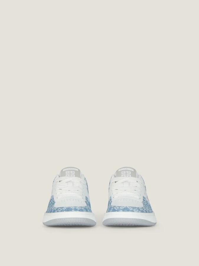 G Move sneakers in mixed leathers and monogram 72 denim - Image 2