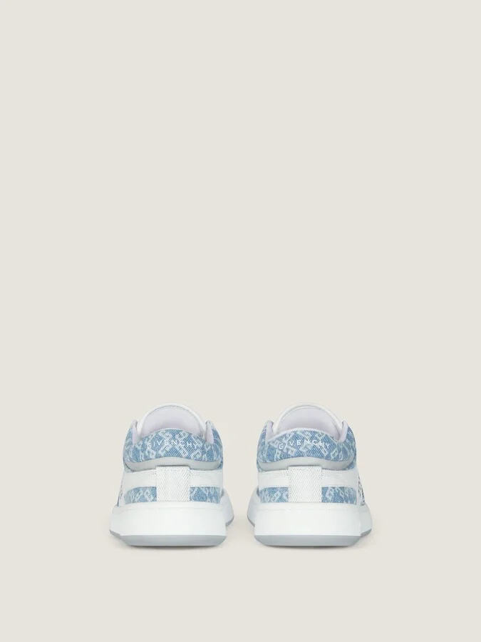 G Move sneakers in mixed leathers and monogram 72 denim - Image 6