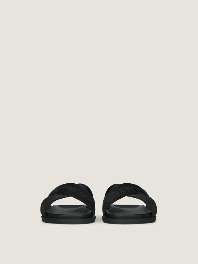 G Plage flat mules with crossed straps in webbing - Image 2