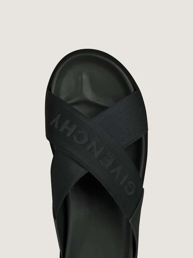 G Plage flat mules with crossed straps in webbing - Image 4