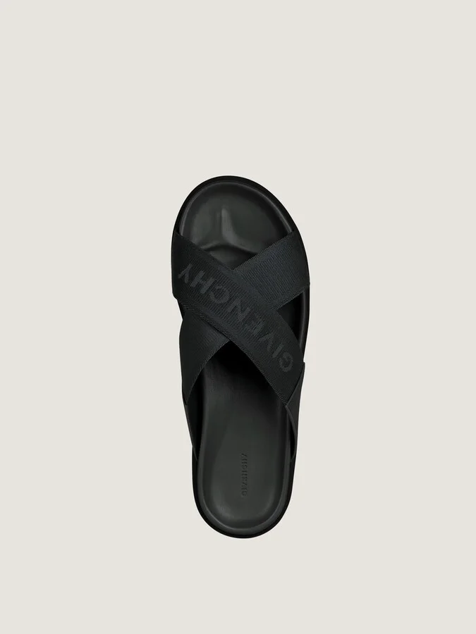 G Plage flat mules with crossed straps in webbing - Image 5