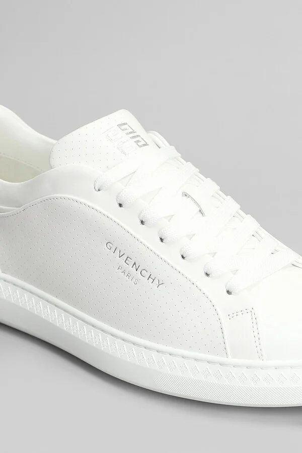G Set Low Sneakers In White Leather - Image 5