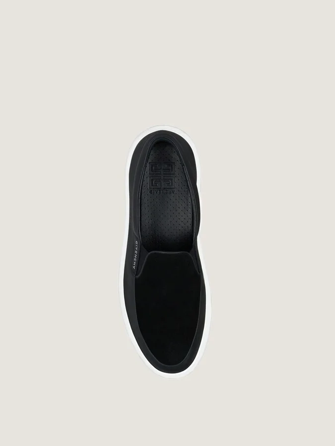G Set sneakers in leather and perforated suede - Image 4