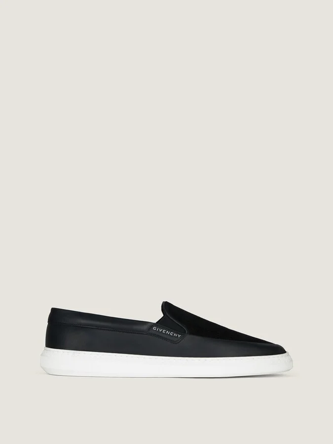 G Set sneakers in leather and perforated suede