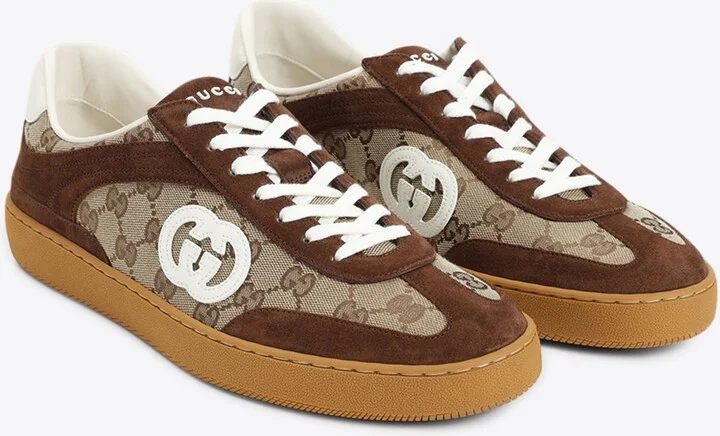 G74 Interlocking G Suede Sneakers - Image 2