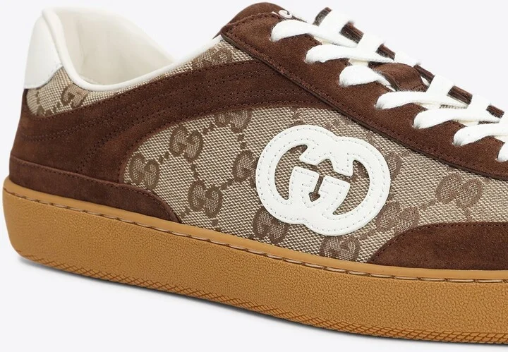 G74 Interlocking G Suede Sneakers - Image 3