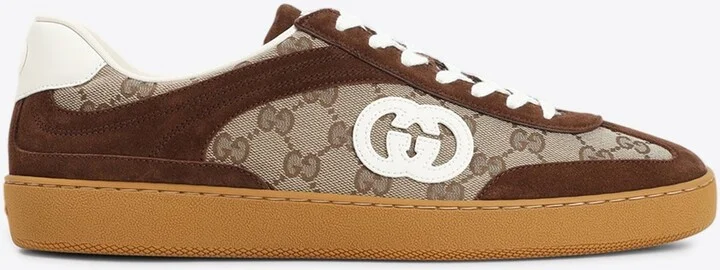 G74 Interlocking G Suede Sneakers