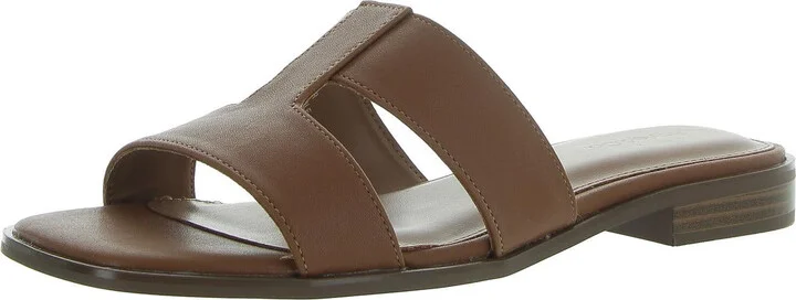 Gabbyy Womens Strappy Slip On Slide Sandals