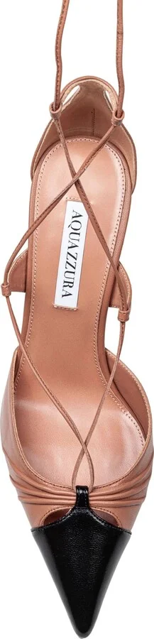 Gabi Pump 85 Nappa Leather Decollete' Color Pink/black - Image 3