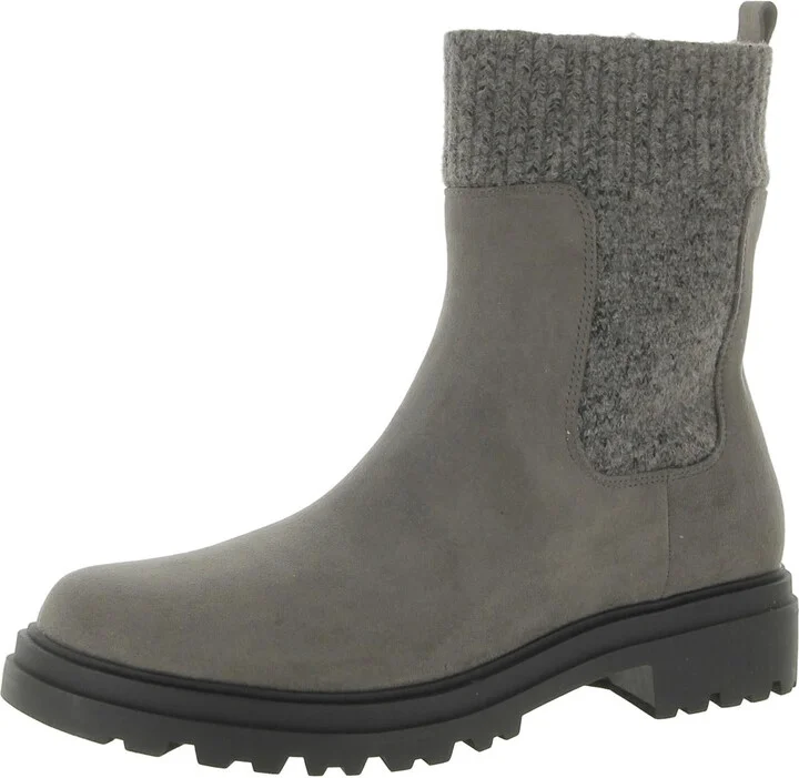 Gable Womens Suede Round Toe Booties