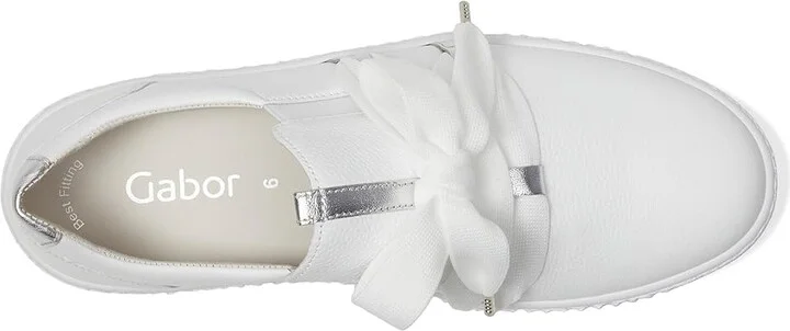 Gabor Gabor 03.333 Women's Shoes White : UK 4 (US Women's 6.5) B - Medium, Leather - Image 2