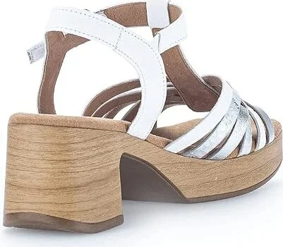 Gabor Gabor 22.723 Women's Sandals White/Silver : EU 41 (US Women's 10) B - Medium - Image 4