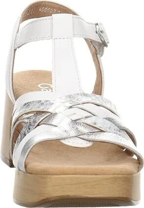 Gabor Gabor 22.723 Women's Sandals White/Silver : EU 41 (US Women's 10) B - Medium - Image 5