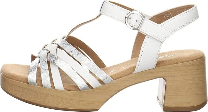 Gabor Gabor 22.723 Women's Sandals White/Silver : EU 41 (US Women's 10) B - Medium - Image 6