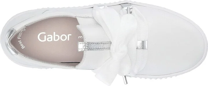 Gabor Gabor 43.333 Women's Shoes Weiss/Silber : UK 6 (US Women's 8.5) B - Medium - Image 3