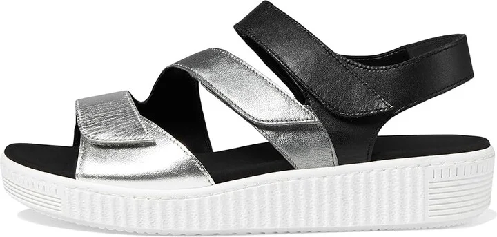 Gabor Gabor 43.600 Women's Shoes Argento/Stone/Schwarz : EU 37 (US Women's 6.5-7) M, Leather/Suede - Image 5