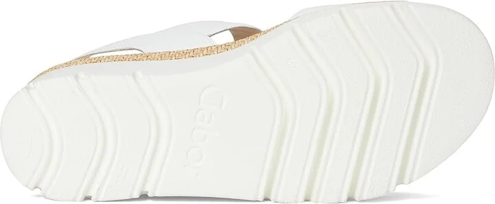 Gabor Gabor 43.723 Women's Wedge Shoes Nappa/Weiss : EU 36 (US Women's 6) B - Medium, Leather - Image 3
